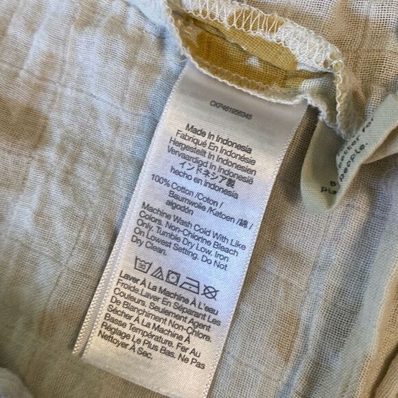 Madewell flutter sleeve floral wrap shirt top XS gauze - Picture 9 of 10